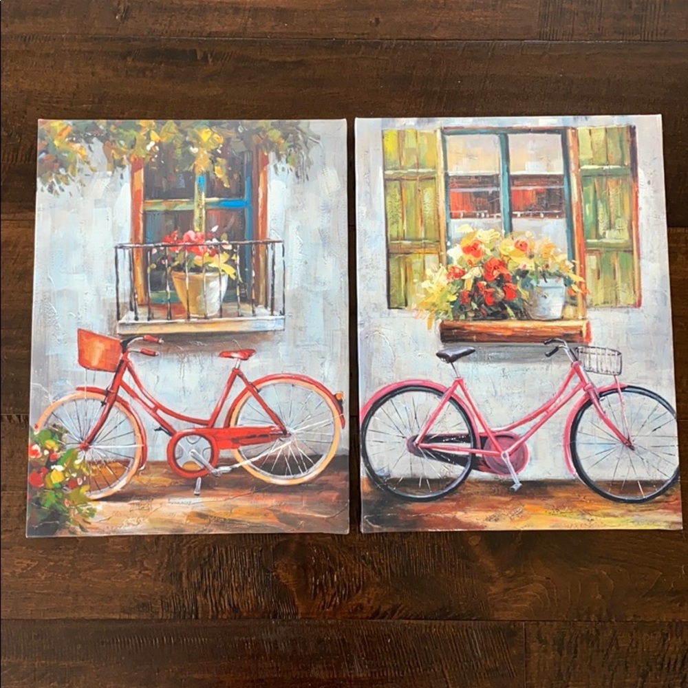 Stretched canvas bike 🚲 🌺 prints